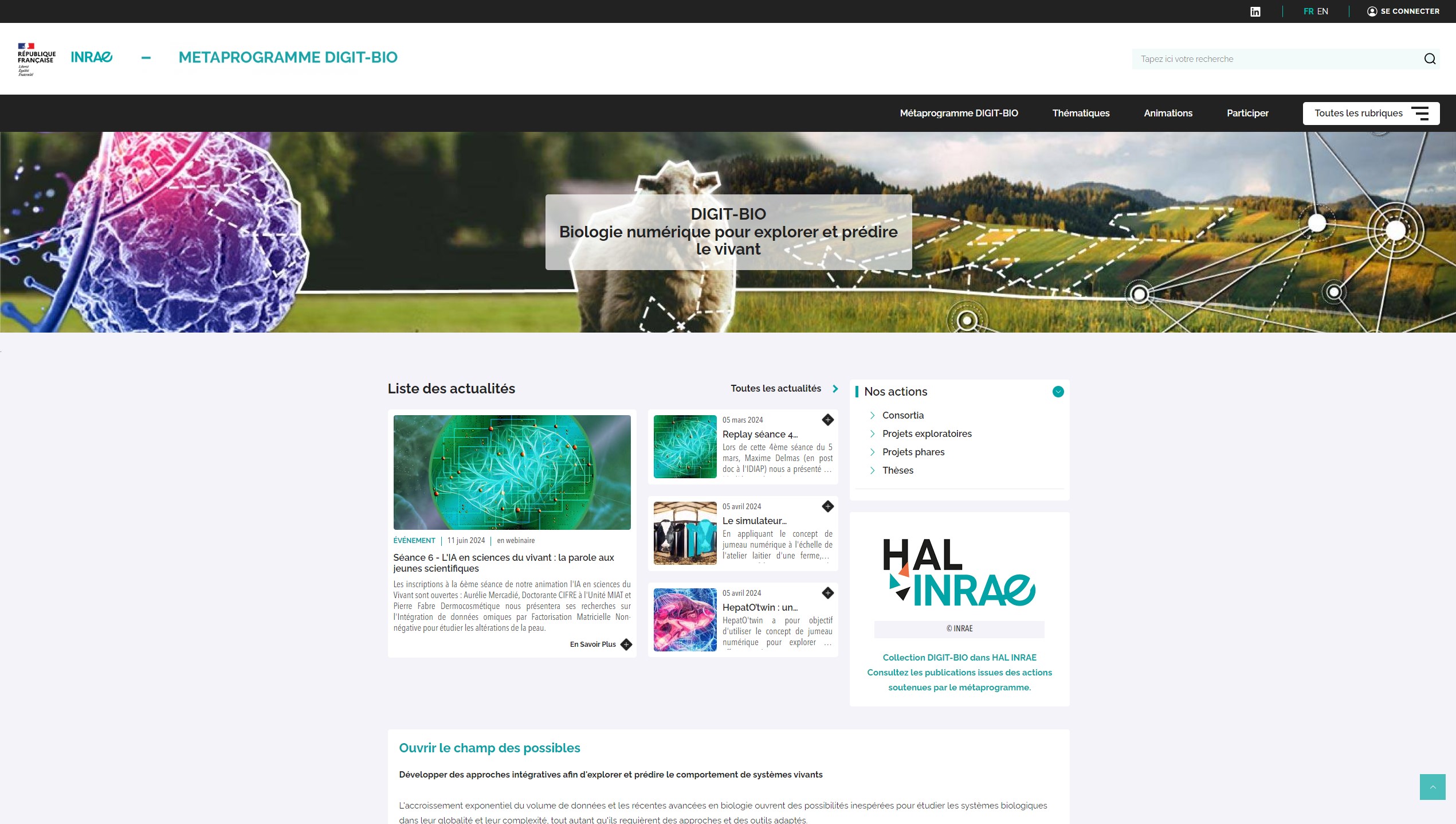 Métaprogramme Digit-Bio
