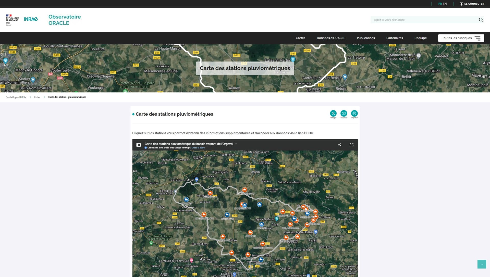 Projet ORACLE IRSTEA INRAE