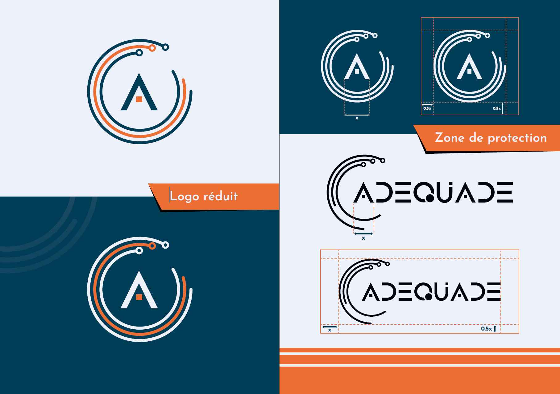 Charte graphique avec esquisse logos